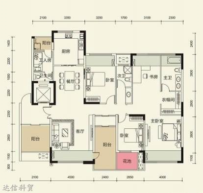 五室兩廳中央空調解決方案 
